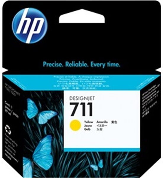 Original Tinte HP 711 / CZ132A, 29 ml, gelb 