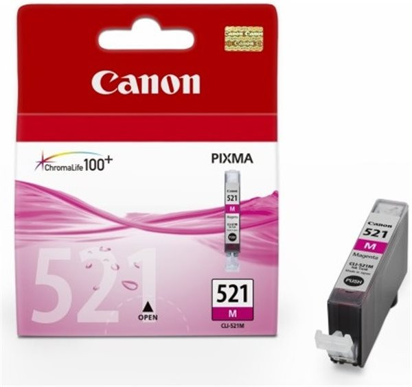 Original Tinte Canon CLI-521M, ca. 447 S., magenta