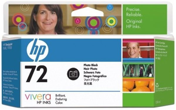 Original Tinte HP 72 / C9370A, 130 ml, fotoschwarz 