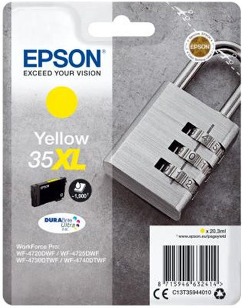 Original Tinte Epson T3594 / 35XL, ca. 1.900 S., gelb