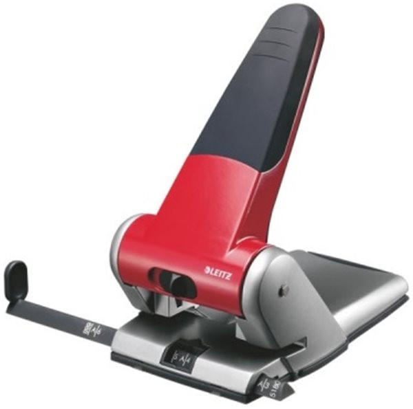 Locher bis 65 Blatt mit Anschlagschiene Leitz rot extrastarker Registraturlocher