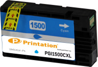 Printation Tinte ersetzt Canon  PGI-1500XLC, ca. 1.020 S., cyan 