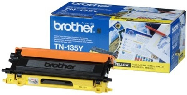 Original Toner Brother TN-135Y, ca. 4.000 S., gelb 