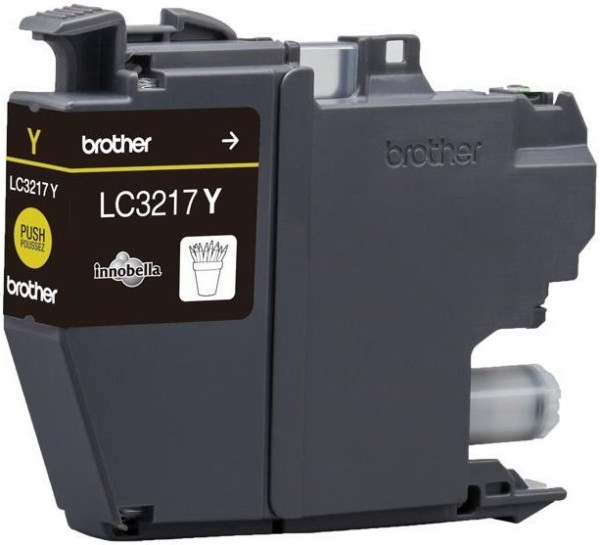 Original Tinte Brother LC-3217Y, ca. 550 S., gelb