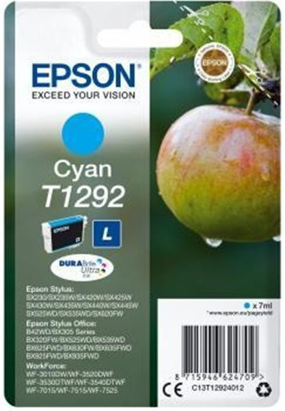 Original Tinte Epson T1292, ca. 580 S., cyan 