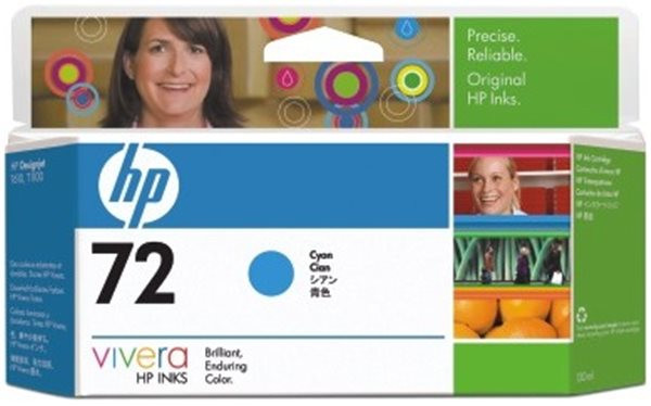 Original Tinte HP 72 / C9371A, 130 ml, cyan