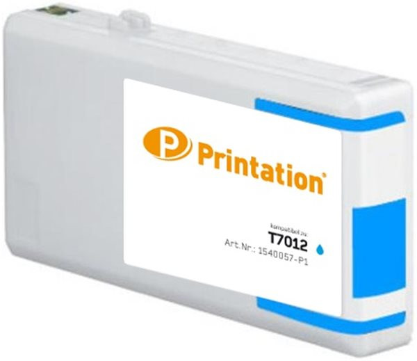Printation Tinte ersetzt Epson T7012, ca. 3.400 S., cyan