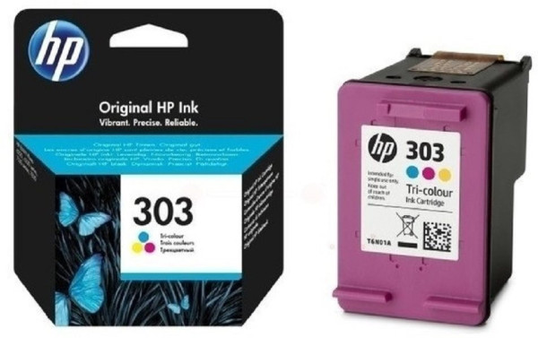 Original Tinte HP 303 / T6N01AE, ca. 165 S., farbig 