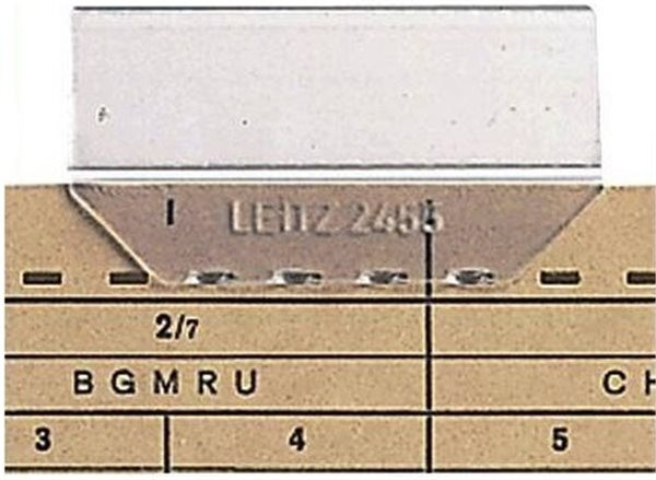 Vollsichtreiter mit Schild 3-zeilig 50mm Leitz (2455-00-00) 