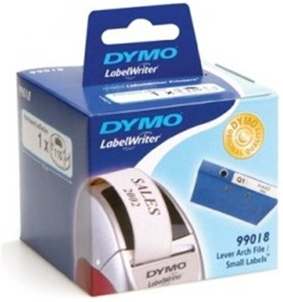 Original Einzel-Etiketten Dymo 99018, 38mm x 190mm, 110 Stück, weiß 