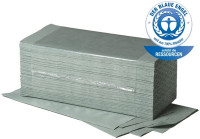 Falthandtuch 1-lagig, grün, V-Falzung, Fripa  Falthandtuch 1-lagig, grün, V-Falzung, Fripa