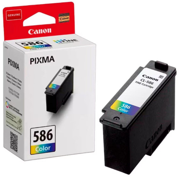 Original Tinte Canon CL-586, ca. 180 S., farbig 