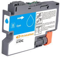 Printation Tinte ersetzt Brother LC-424C, ca. 750 S., cyan 