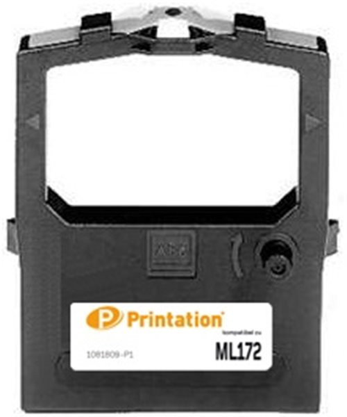 Printation Farbband / Farbrolle ersetzt Oki 9002303 (zB ML172), schwarz 