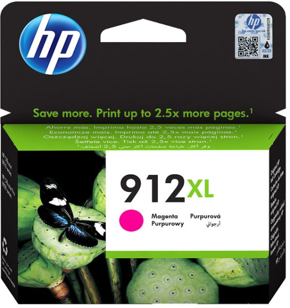 Original Tinte HP 912XL / 3YL82AE, ca. 825 S., magenta