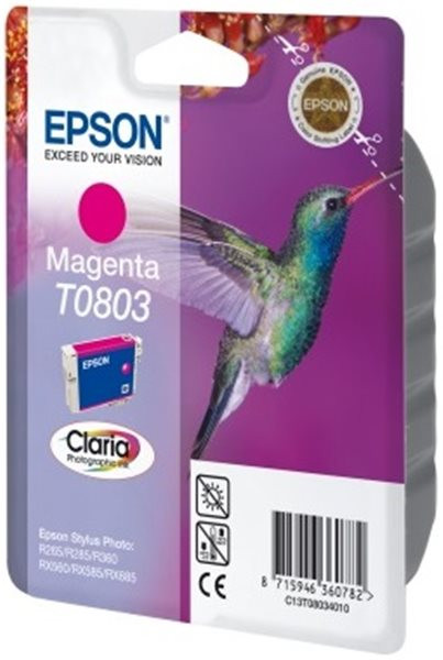 Original Tinte Epson T0803, ca. 440 S., magenta 