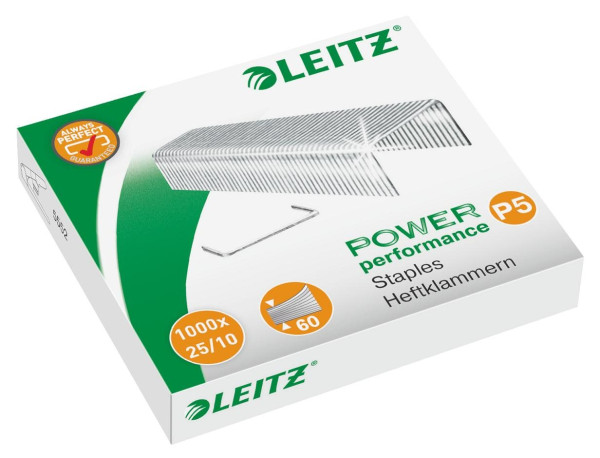 Heftklammern 25/10 Leitz silber bis zu 60 Blatt (5574-00-00) 