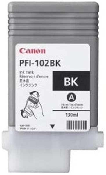 Original Tinte Canon PFI-102BK, ca. 740 S., schwarz 