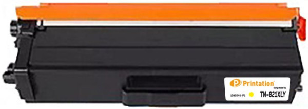Printation Toner ersetzt Brother TN-821XLY, ca. 9.000 S., gelb
