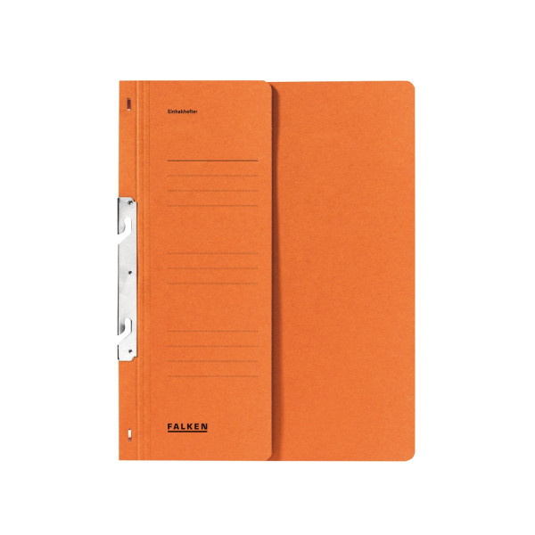 Einhakhefter A4 1/2 Deckel Falken kaufm. Heftg. orange 