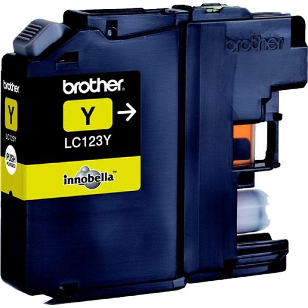 Original Tinte Brother LC-123Y, ca. 600 S., gelb