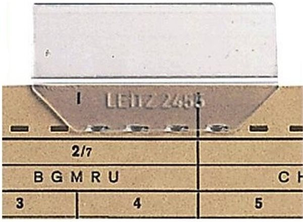 Vollsichtreiter mit Schild 3-zeilig 50mm Leitz (2455-00-00)