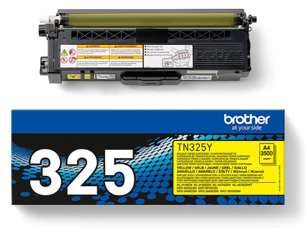 Original Toner Brother TN-325Y, ca. 3.500 S., gelb