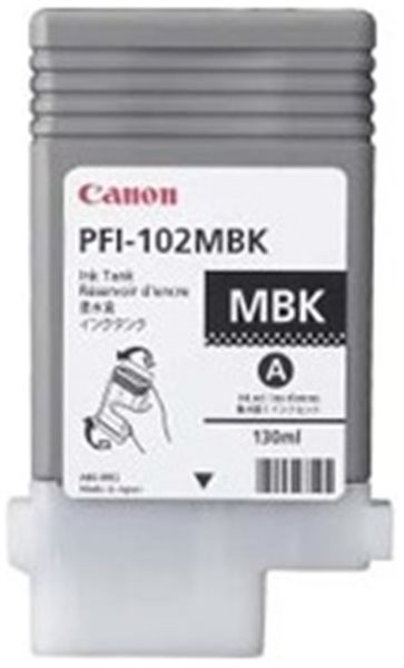 Original Tinte Canon PFI-102MBK, ca. 740 S., schwarz 