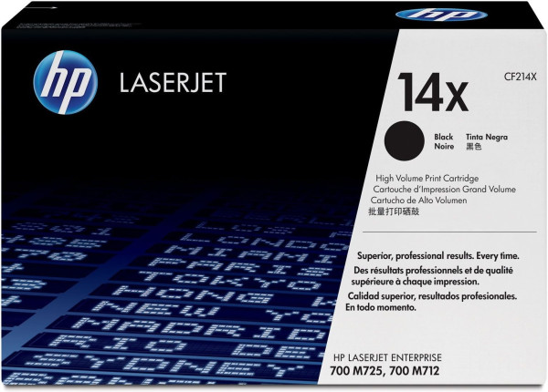 Original Toner HP 14X / CF214X, ca. 17.500 S., schwarz