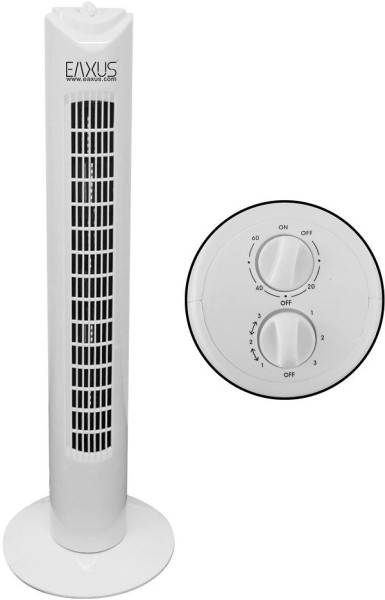 Turm-Ventilator (81cm) EAXUS mit Timer und 3 Geschwindigkeitsstufen 