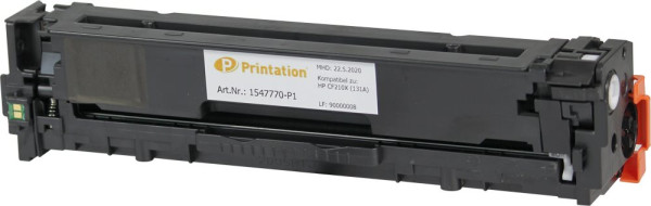 Printation Toner ersetzt HP 131X / CF210X, ca. 2.400 S., schwarz 