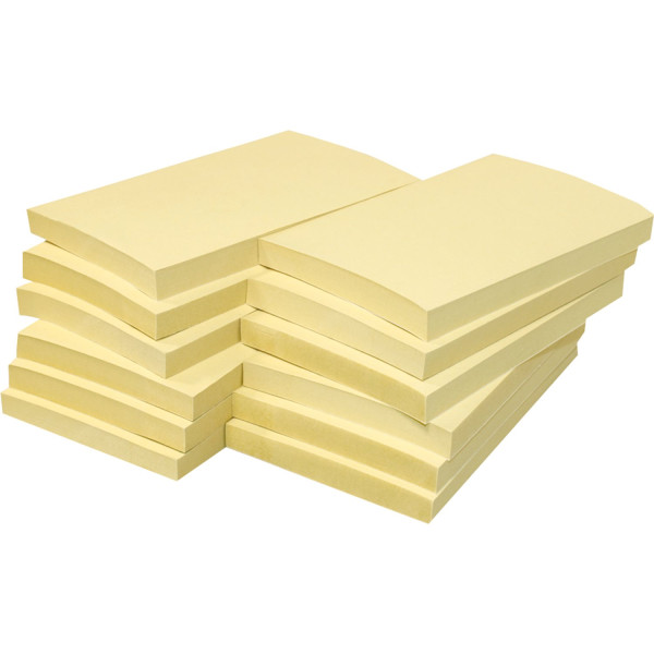 Haftnotizen 75 x 125mm gelb, 12 x 100 Blatt (5655-11box) 