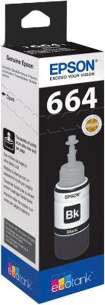 Original Tinte Epson T6641, ca. 4.000 S., Nachfüllflasche, schwarz 
