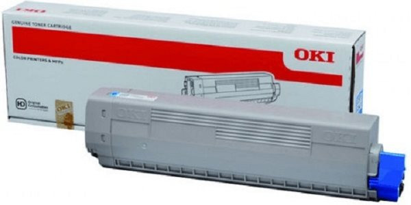 Original Toner OKI 44844507 (z.B. C831), ca. 10.000 S., cyan 