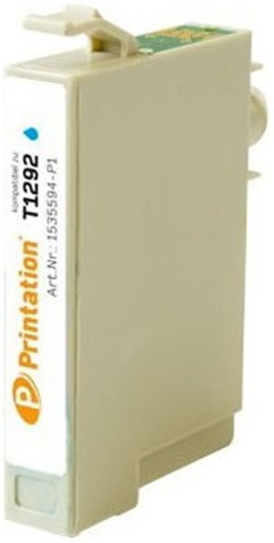 Printation Tinte ersetzt Epson T1292, ca. 580 S., cyan