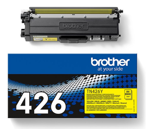Original Toner Brother TN-426Y, ca. 6.500 S., gelb