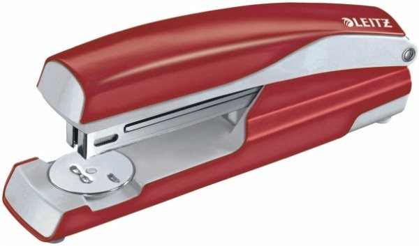 Heftgerät bis 40 Blatt Leitz rot großes Heftgerät mit integriertem Entklammerer
