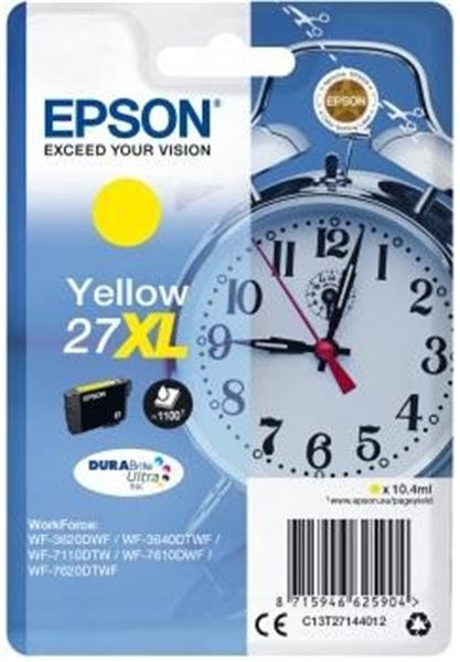 Original Tinte Epson T2714 / 27XL, ca. 1.100 S., gelb 