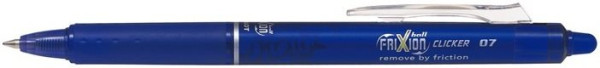 PILOT PEN Frixion Ball Clicker BLRT-FR7-L blau, Strichstärke 0,4mm 