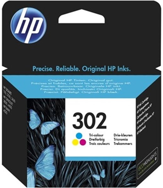 Original Tinte HP 302 / F6U65AE, ca. 165 S., farbig 