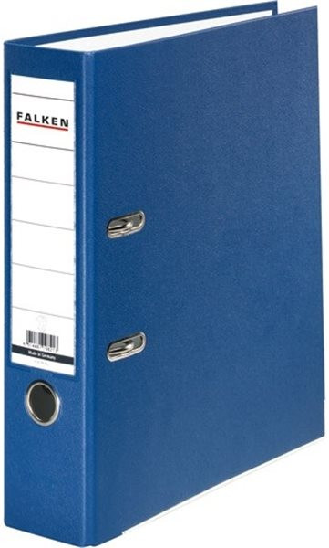 Ordner A4/8cm Plastiküberzug außen blau Falken PP-Color mit Kantenschutz 