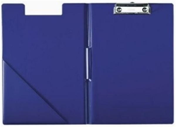 Klemmbrettmappe A4 Leitz blau mit Deckel kunststoffüberzogen, abwaschbar