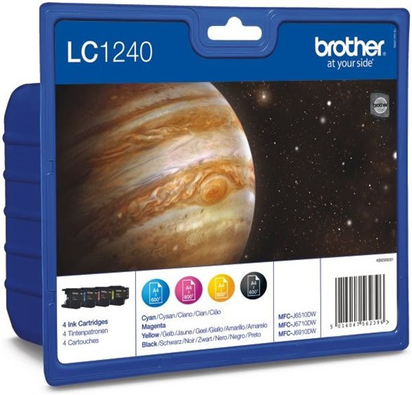 Brother Tintenpatrone LC1240VALBPDR sw/c/m/y 4 St./Pack. 