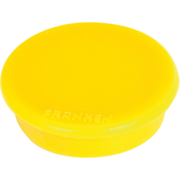 Magnete rund 32mm Franken gelb 