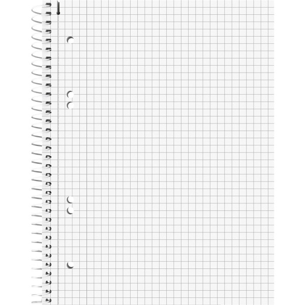 Collegeblock A5 weiss kariert 80 Blatt 70g 6-loch, Rand links BRUNNNEN 