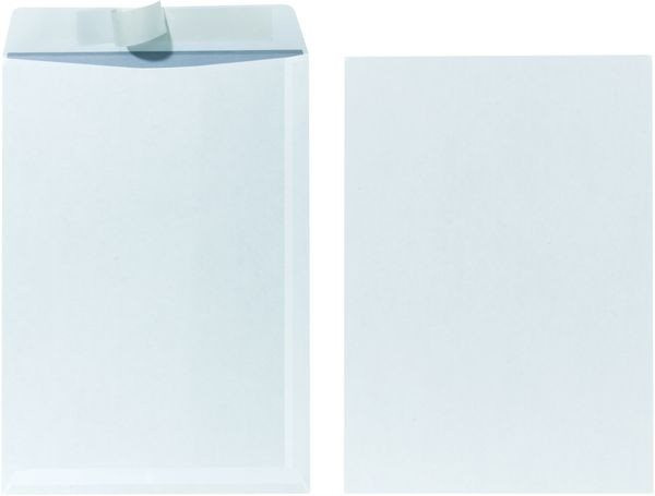 Kuvert 10x C4=229x324mm, ohne Fenster, weiß, Haftklebung 