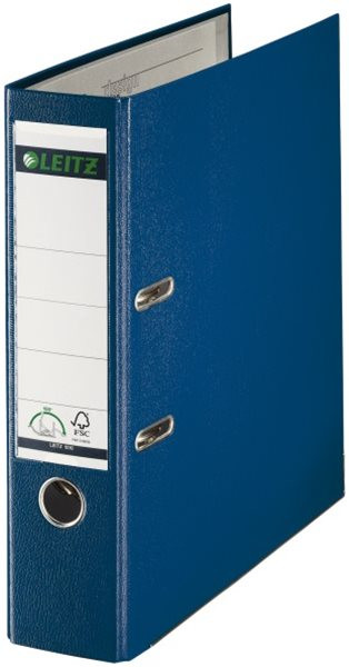 Ordner A4/8cm Plastiküberzug außen blau Leitz 1010, B-Ware 