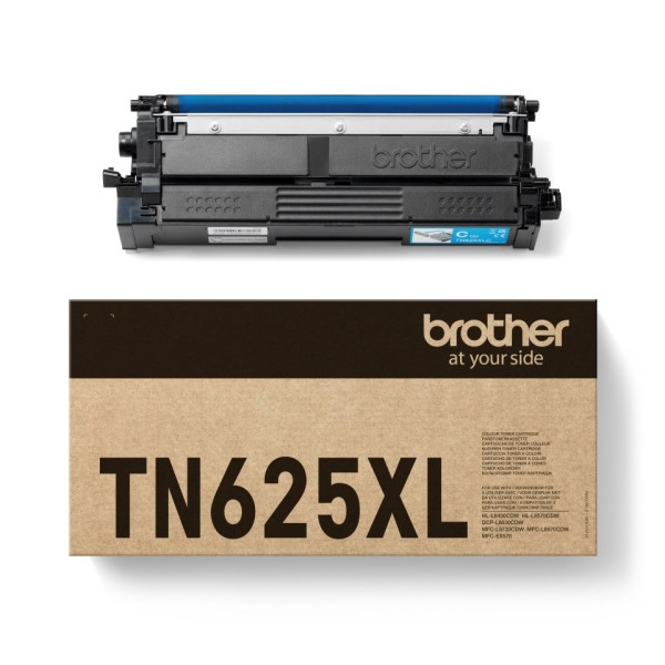 Original Toner Brother TN-625XLC, ca. 4.500 S., cyan 